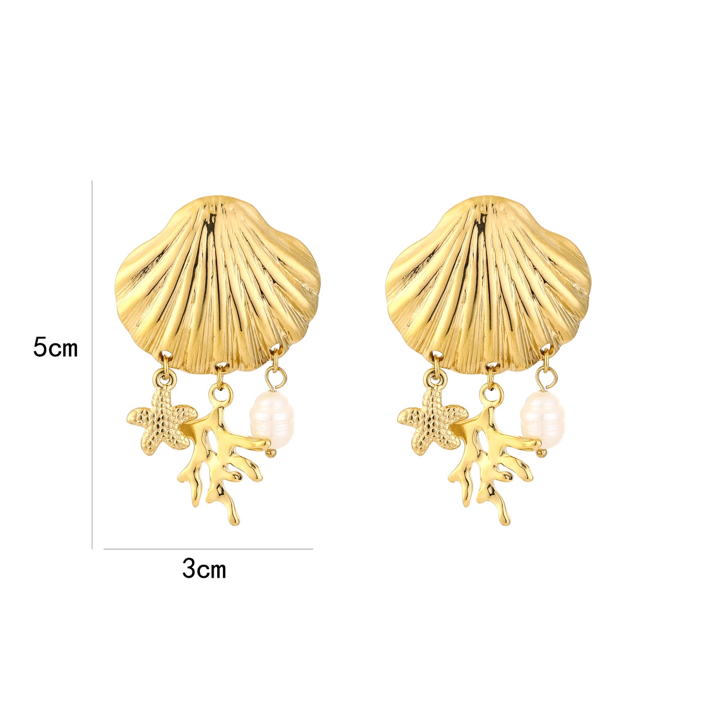 LOD of Love – Shell & Charm Stud
