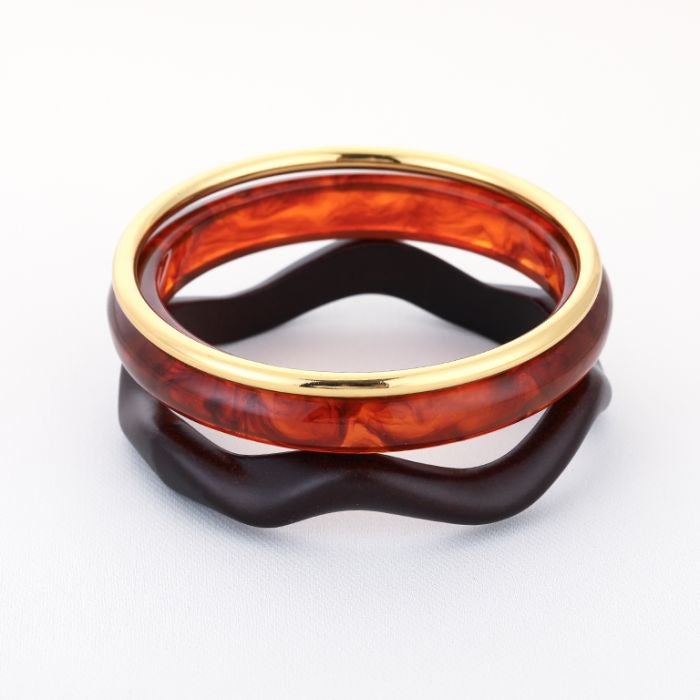 LOD of Love – Resin Bangle Brown & Gold