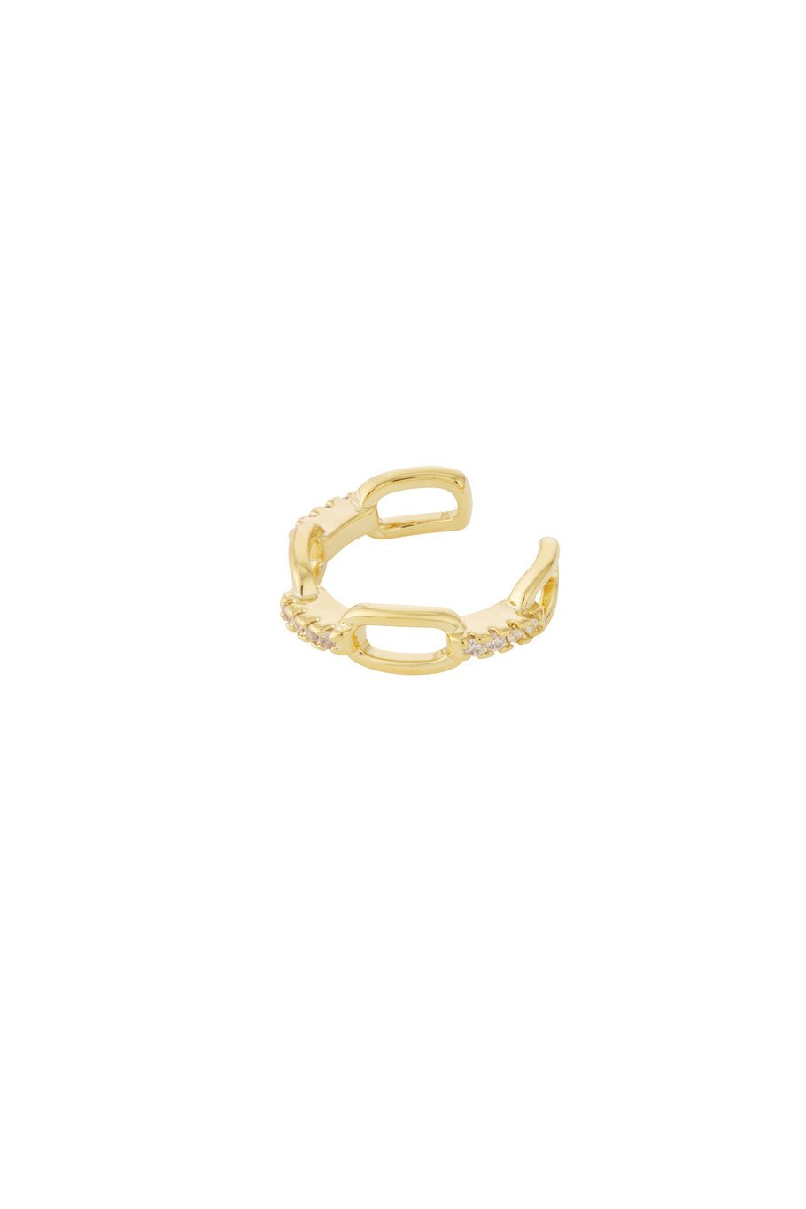 LOD of Love – Gouden Ear Cuff met Steentjes