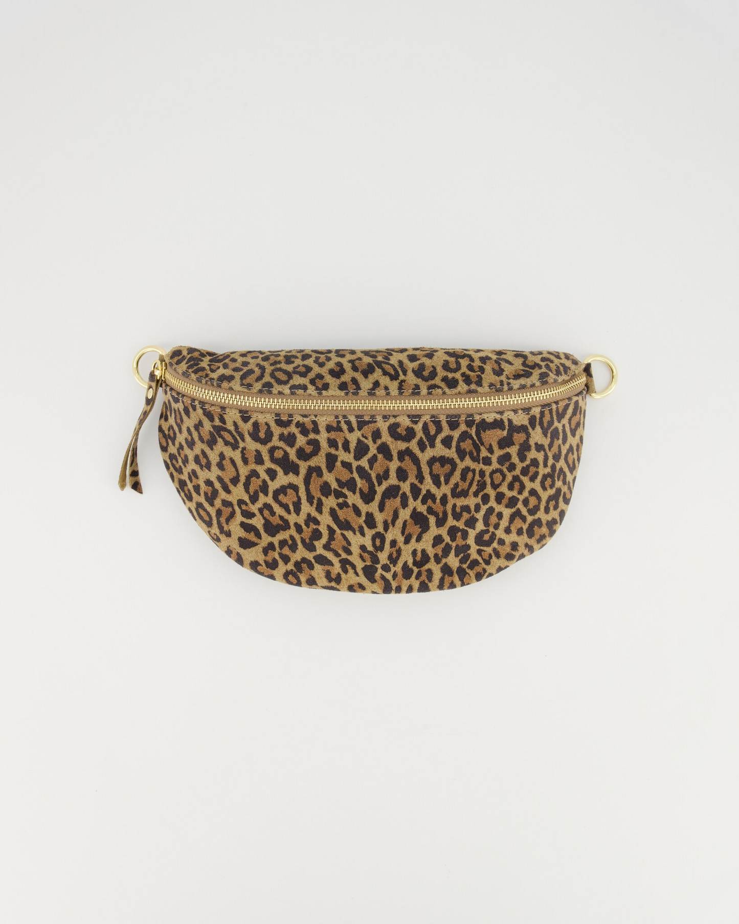 LOD of LOVE – Zoey Big Suede Crossbody tassen Luipaard