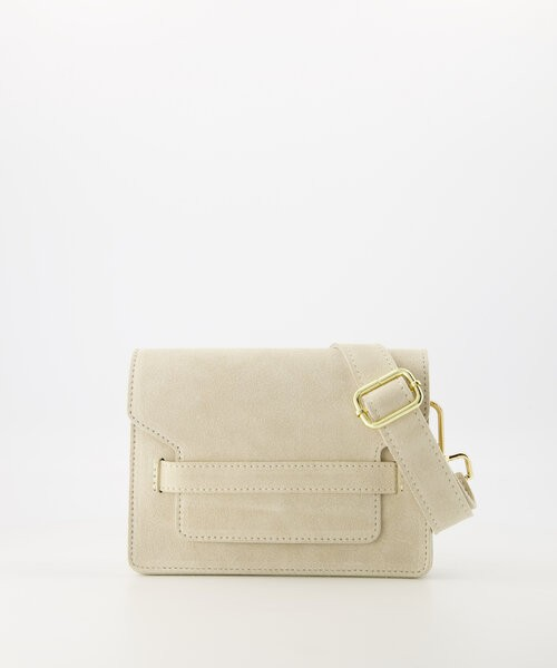 LOD of Love - Janice Suede Crossbody Bag Ecru