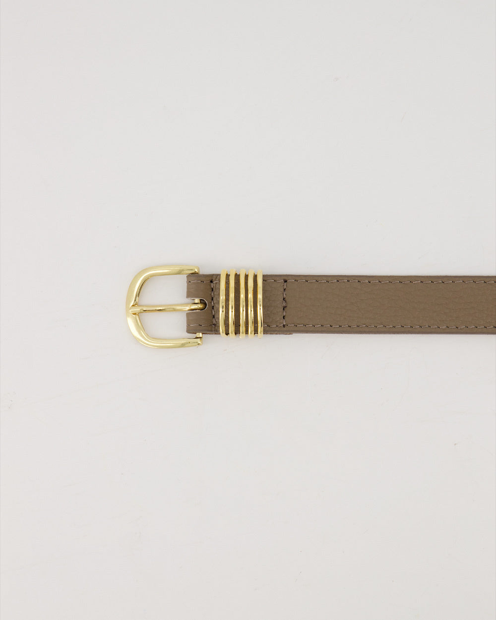 LOD of Love- Hailey Classic Grain Riem Met Gesp Taup