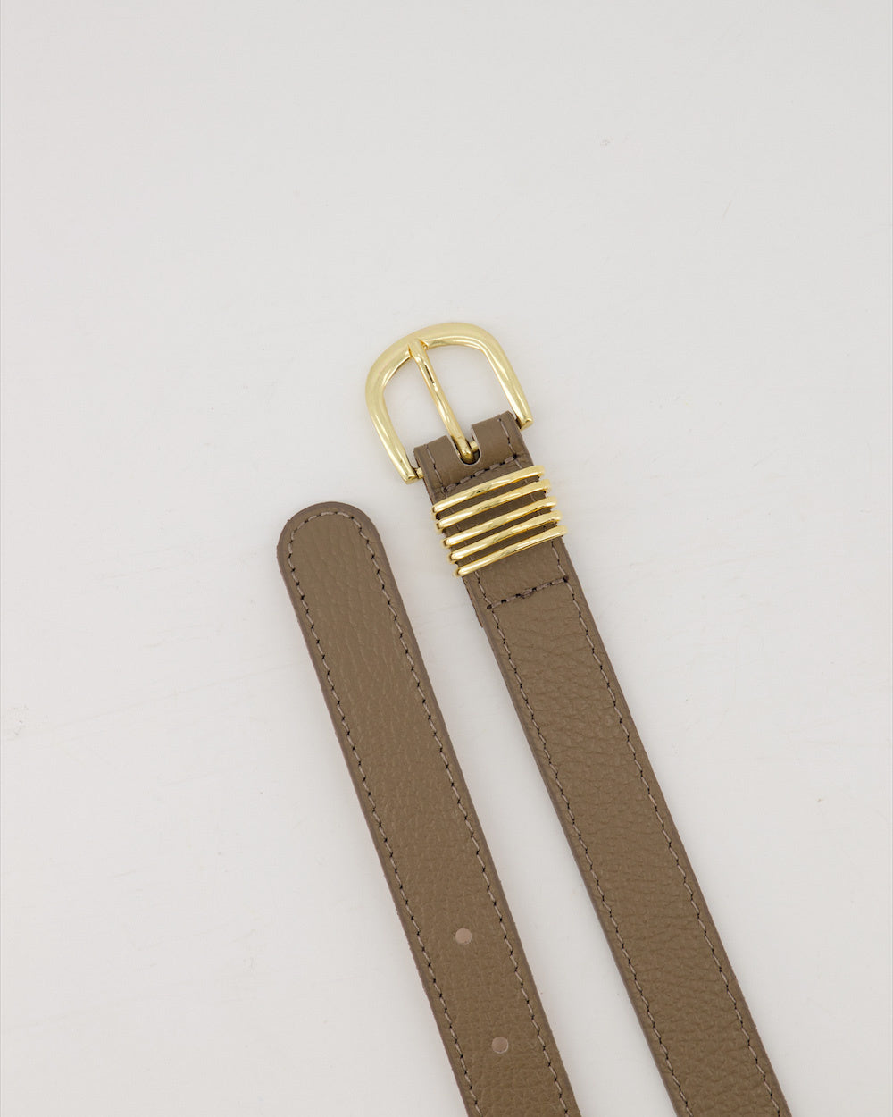 LOD of Love- Hailey Classic Grain Riem Met Gesp Taup