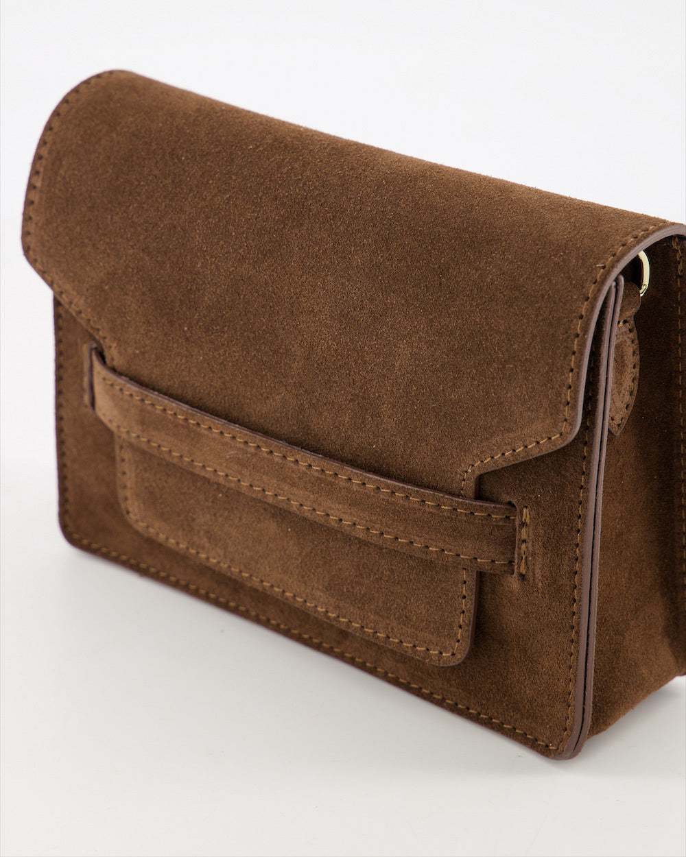 LOD of Love - Janice Suede Crossbodytas Donkerbruin