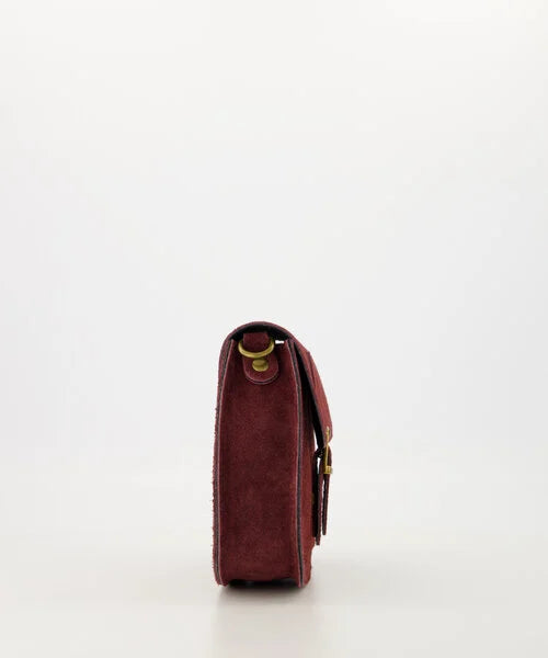 LOD of Love - Sola Suede Crossbody tassen Bordeaux