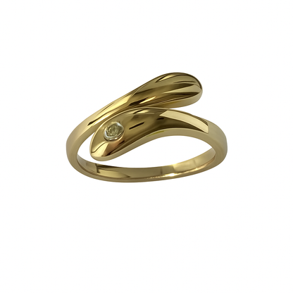 LOD of Love – Vergoldeter Sterlingsilber-Twist-Ring für den kleinen Finger