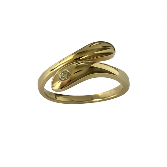 LOD of Love – Gold Plated Sterling Zilveren Twist Pinky Ring