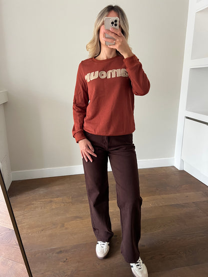 LOD of Love - Jeans Lili Wide Leg Stretch Brown