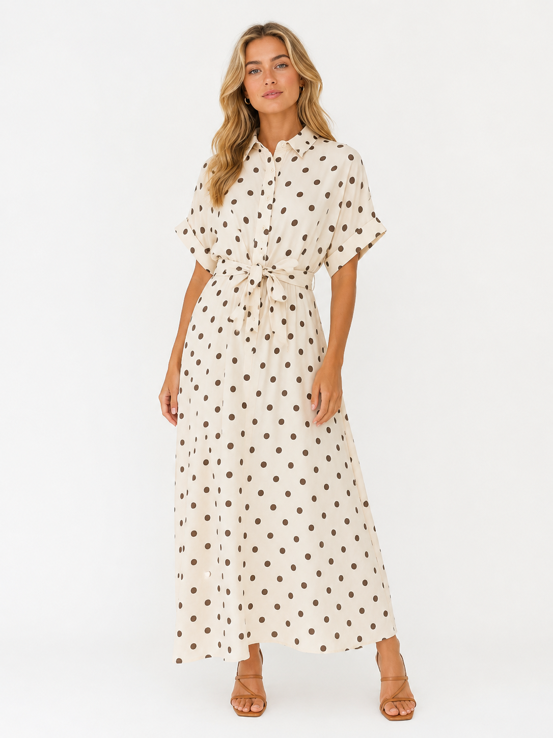 LOD of Love – Cotton Polka Dot Dress with Back Bow