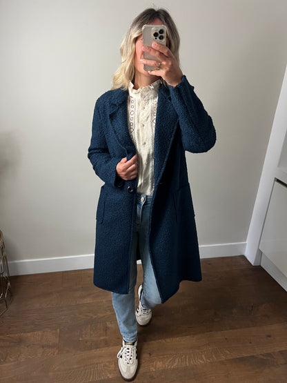 LOD of Love – Soft Bouclé Coat Blue