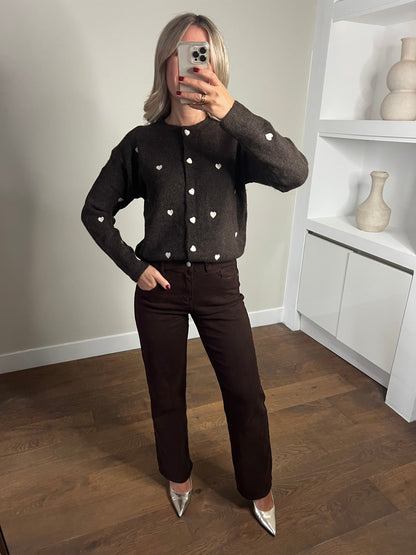 LOD of Love – Super Soft Hartjes Vest Bruin