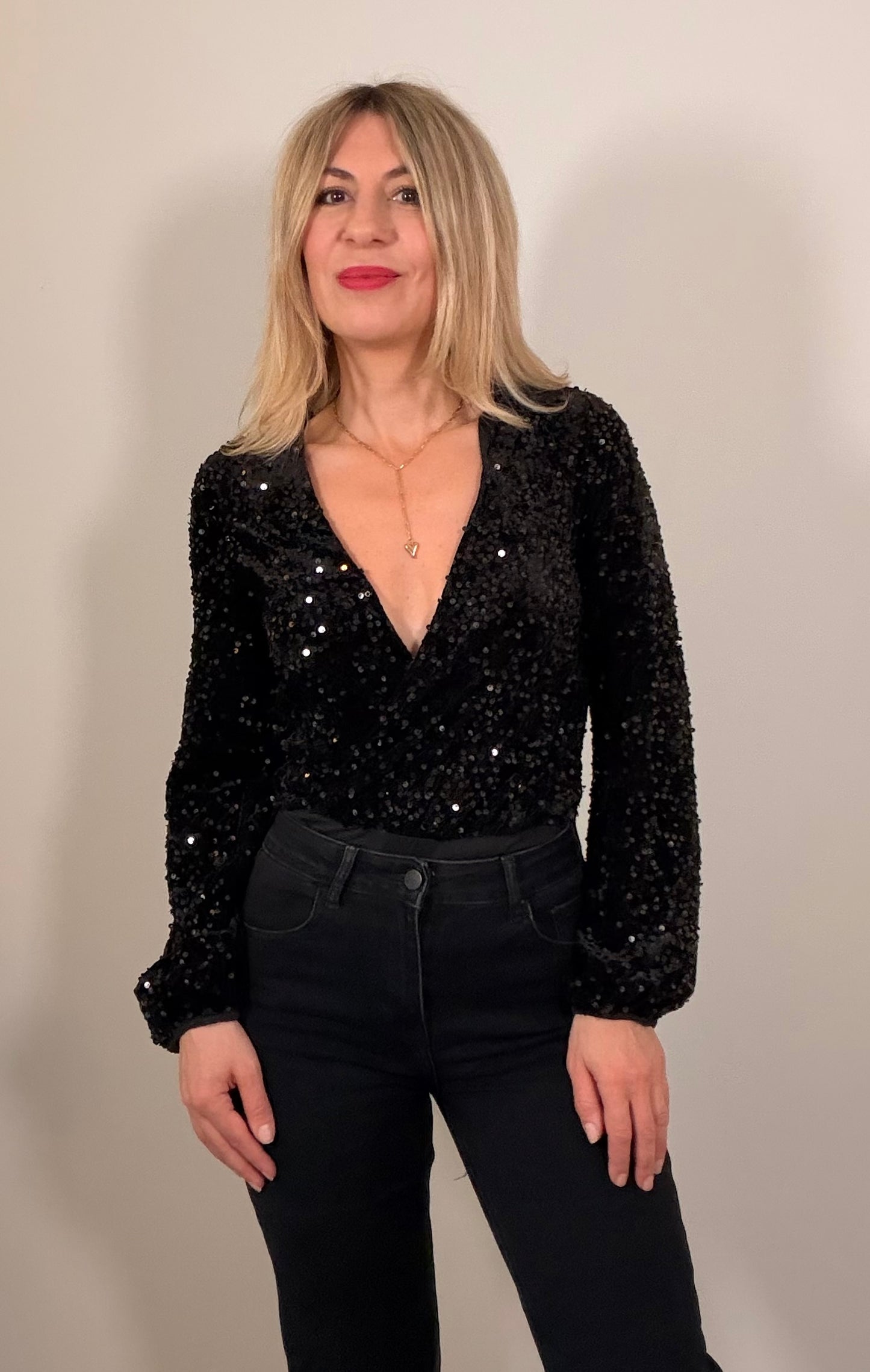 LOD of Love – Zwarte Paillettentop Sparkle All Night