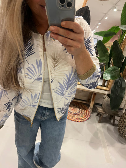 LOD of Love – Palm Leaf Bomberjack Blue