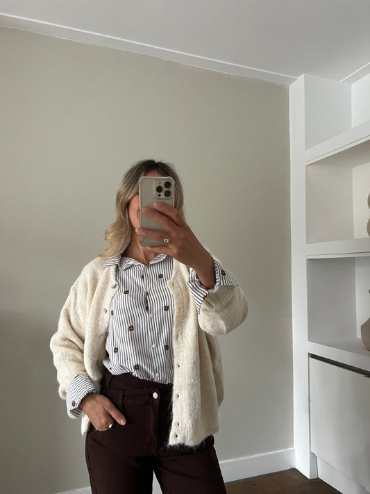 LOD of Love – Gestreepte Blouse met Borduursel