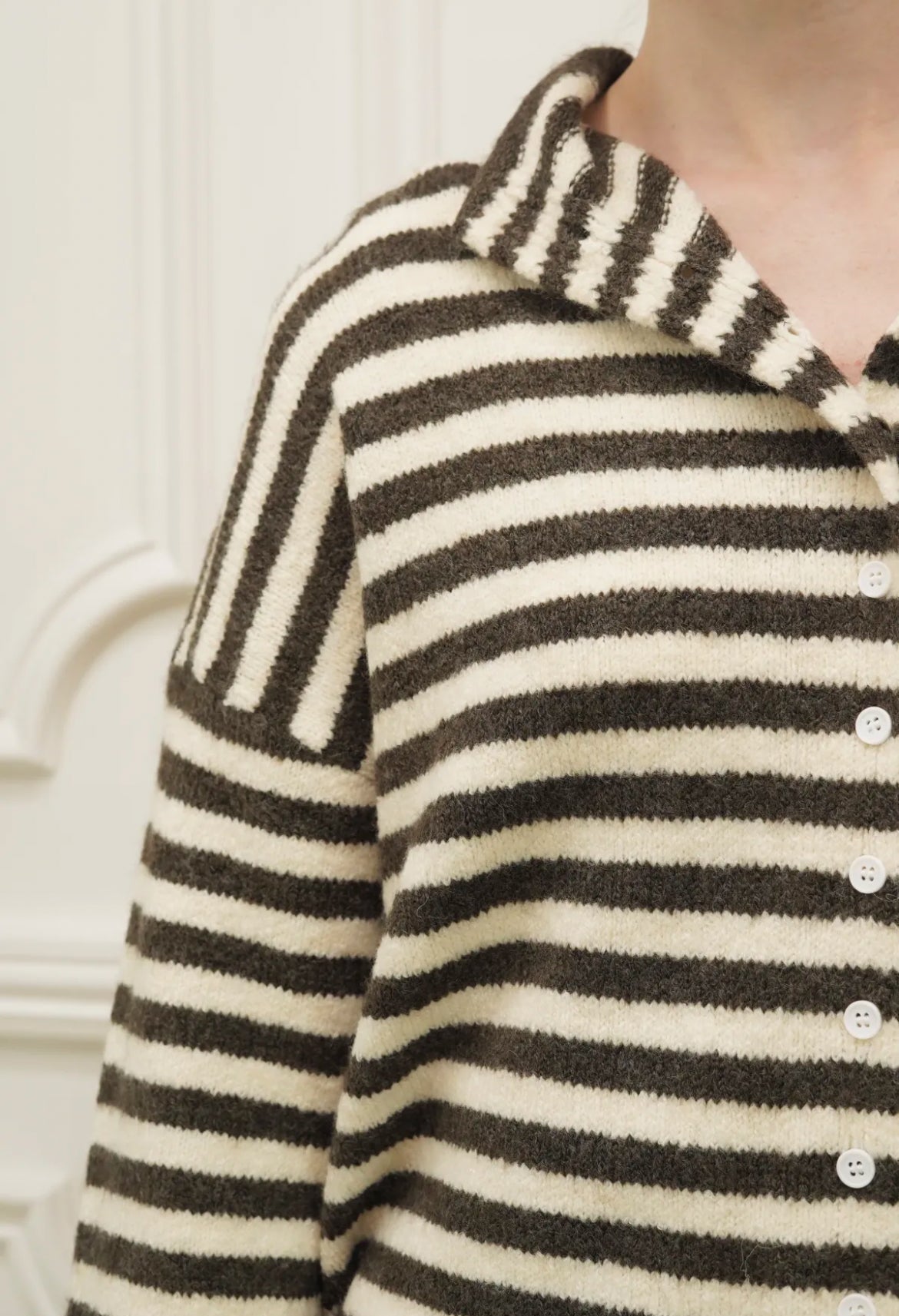 LOD of Love – Gestreept Vest Bruin Isa
