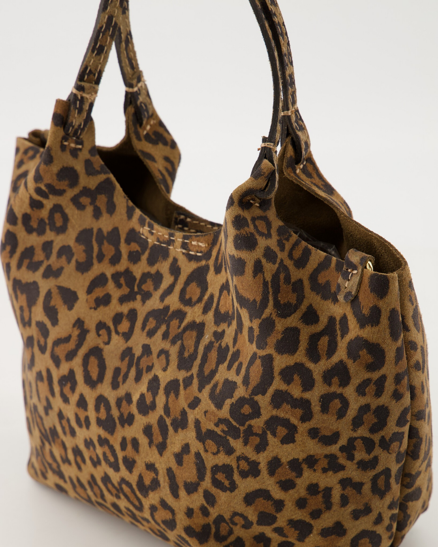 LOD of LOVE – Baby Lou - Suede - Handtassen - Luipaard
