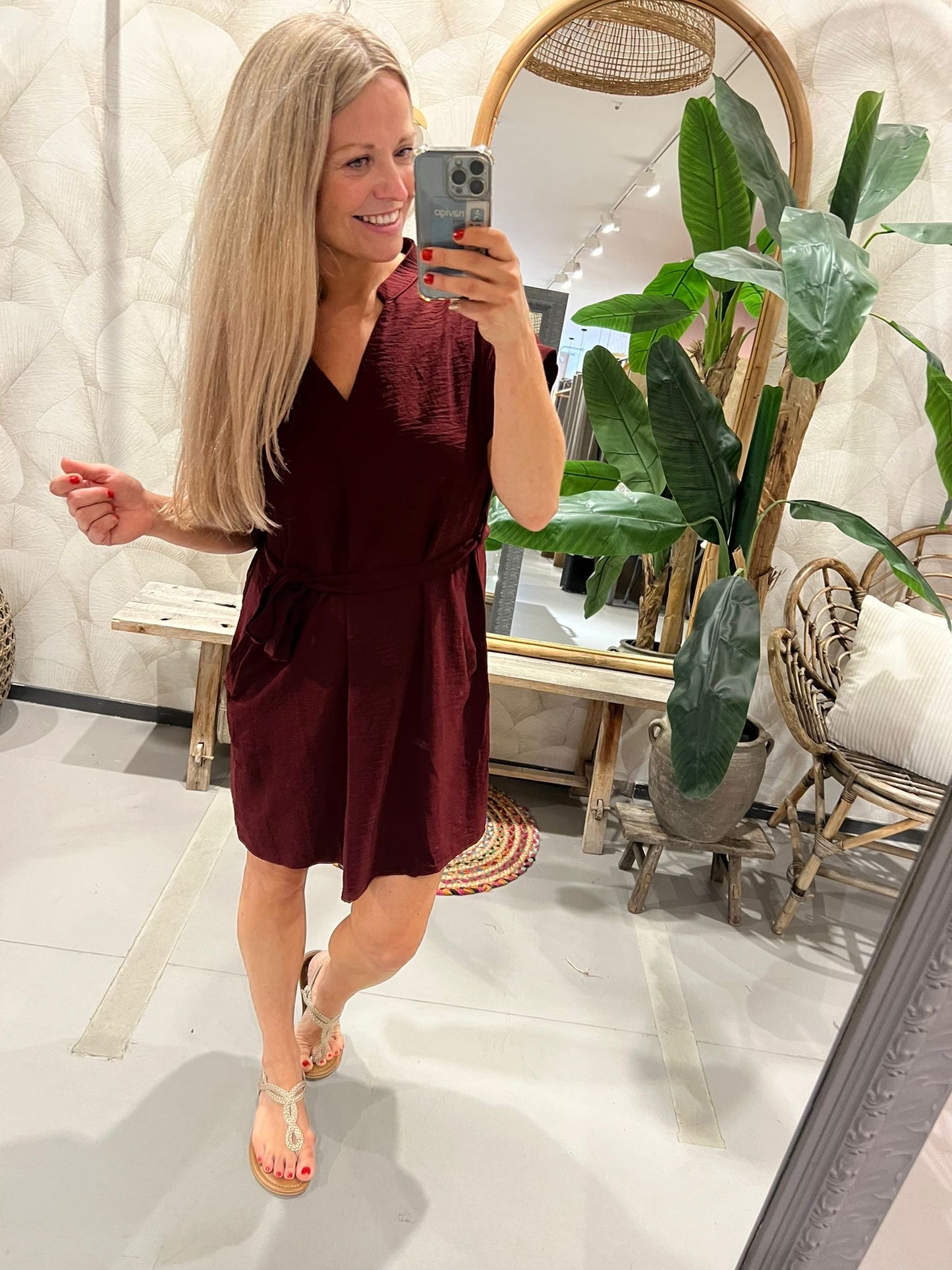 LOD of Love - Jurkje met Ceintuur Bordeaux