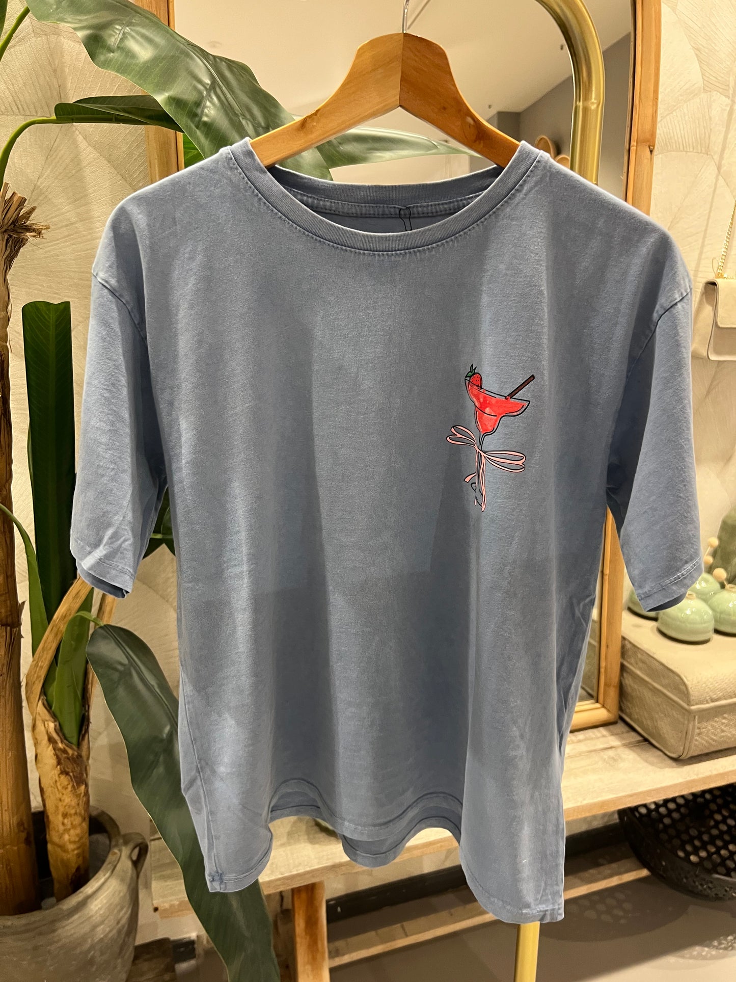 LOD of Love - T-Shirt Strawberry Daiquiri Jeansblauw