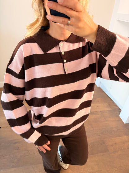 LOD Of Love - Polo Knit Coffee Pink