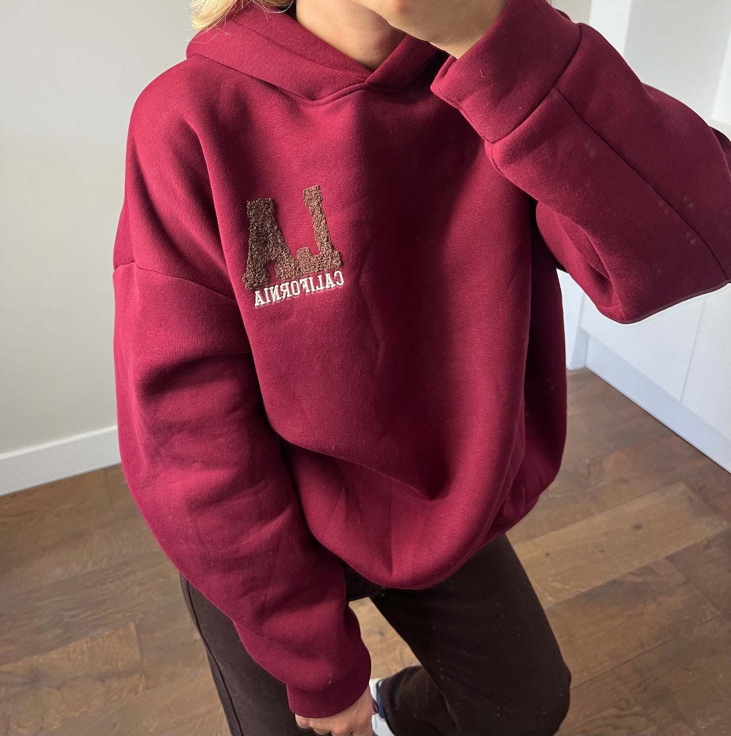 LOD Of Love - LA California Hoodie Burgundy Red