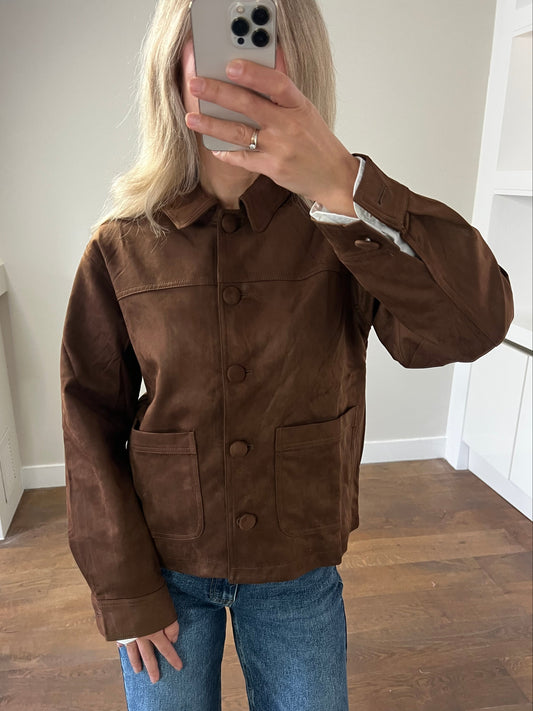 LOD of Love – Cognac Faux Suede Musthave Jacket