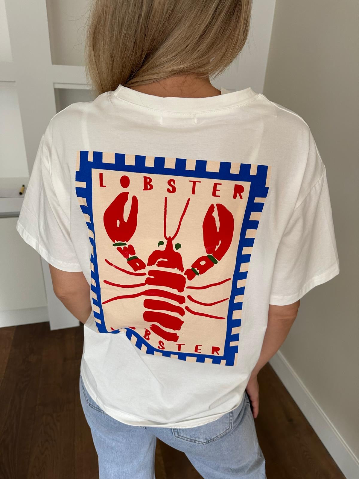 LOD of Love – Lobster Print T-Shirt White