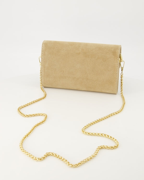 LOD of LOVE – Celine Suede Crossbody Bags Beige