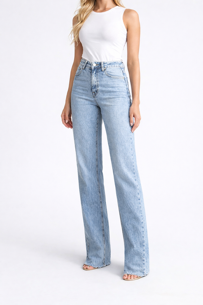 LOD of Love - Queen Hearts Extra Tall Jeans – Inseam 95 cm Light Blue