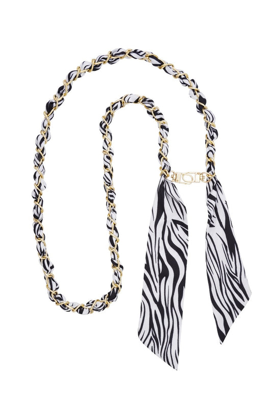 LOD of Love – Telefoonkoord Zebra Print met Gouden Schakel