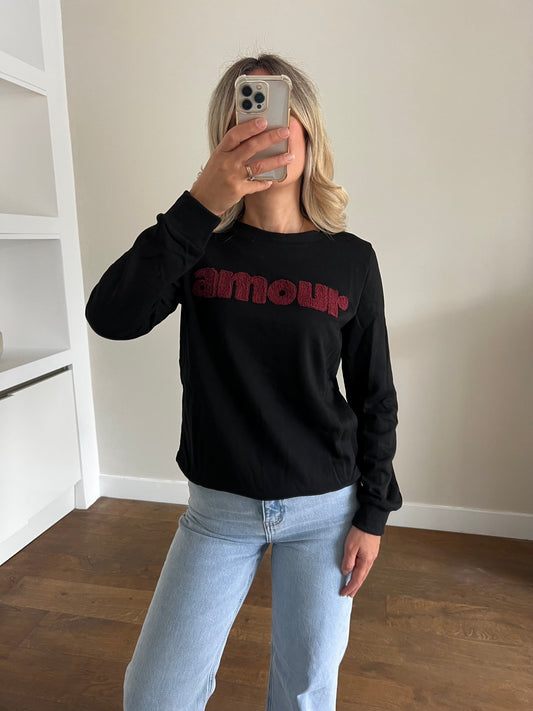 LOD Of Love - Amour Sweater Zwart Bordeaux