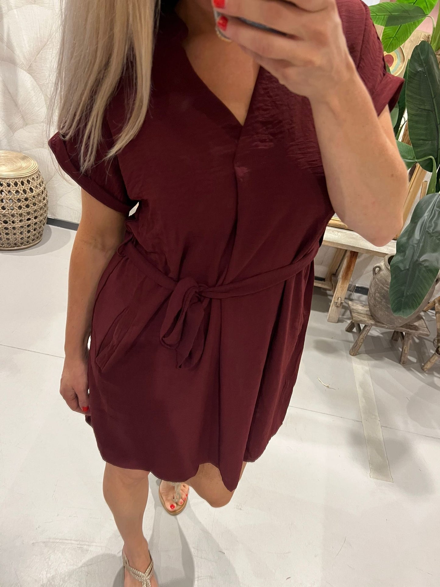 LOD of Love - Jurkje met Ceintuur Bordeaux