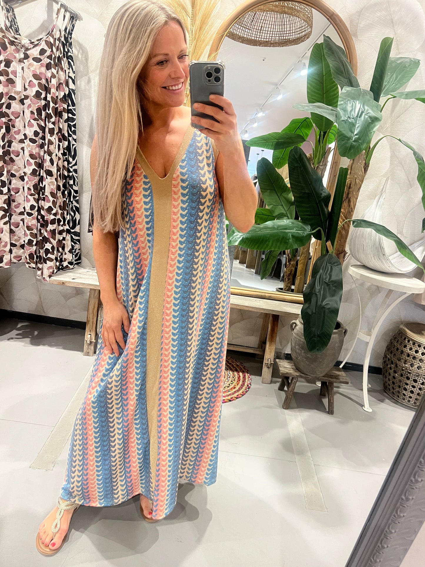 LOD of Love – Retro Glam Dress Blauw & Goud