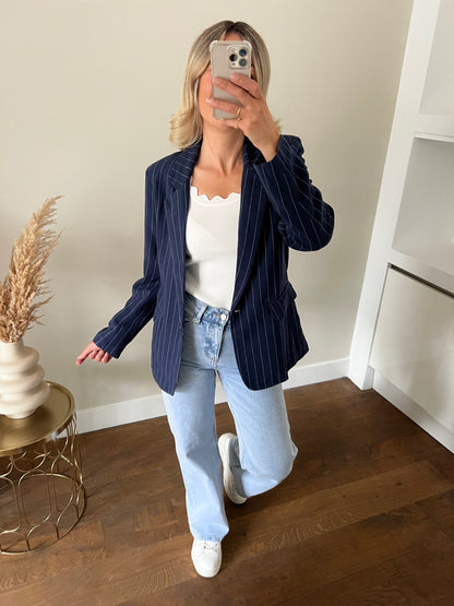 LOD of Love – Pinstripe Blazer Navy