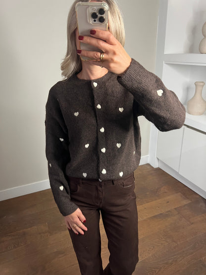 LOD of Love – Super Soft Hartjes Vest Bruin