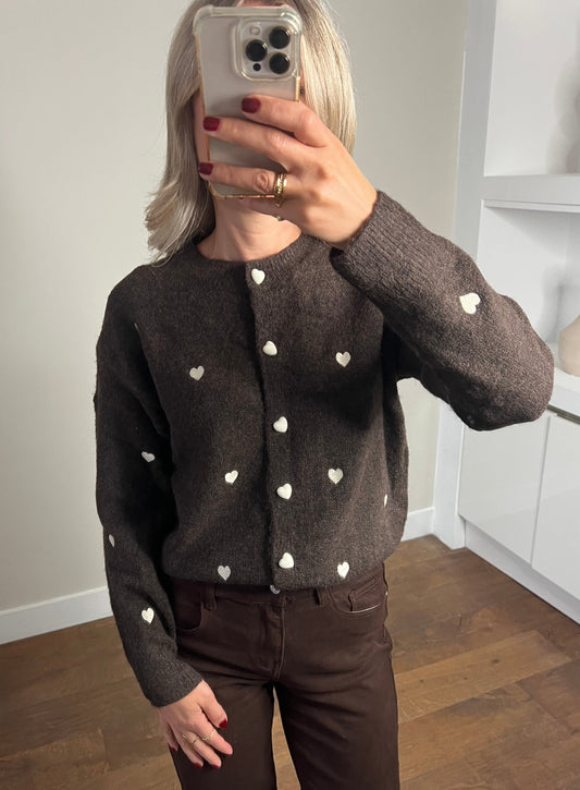LOD of Love – Super Soft Hartjes Vest Bruin