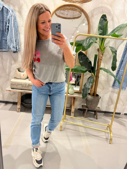 LOD of Love - T-Shirt Mon Cherry Grey