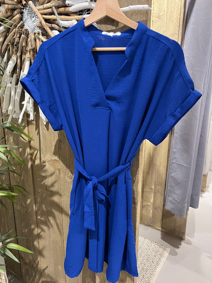 LOD of Love – Marine Blauwe Jurk met Ceintuur