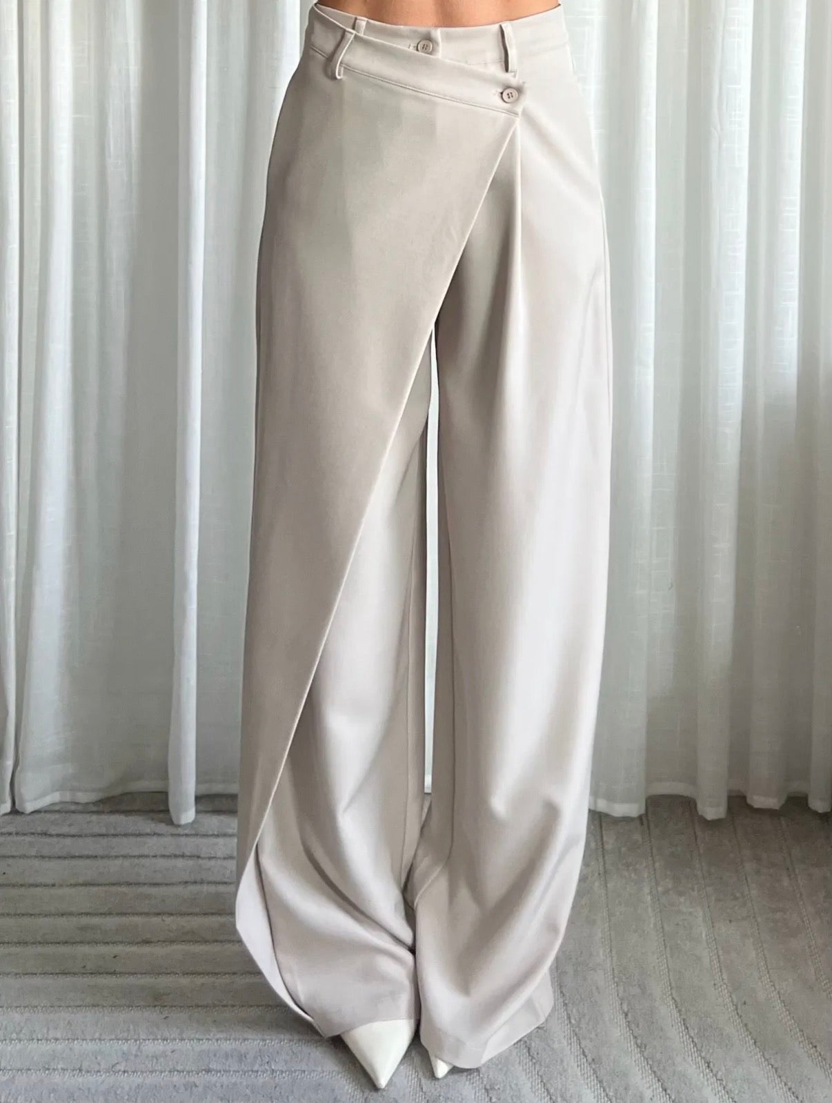 LOD of Love – Wrap Pantalon Beige Tall Inseam 86 cm