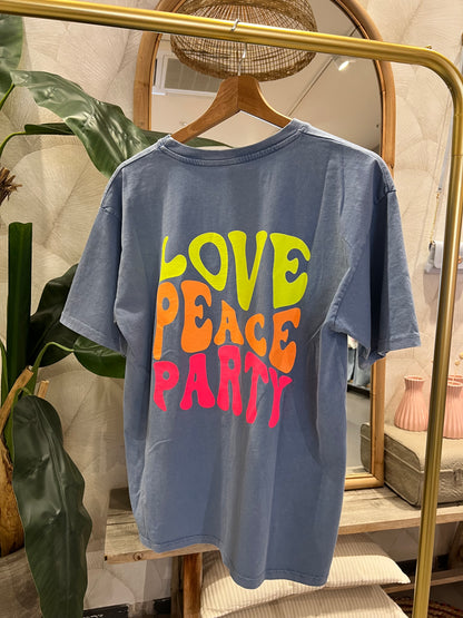 LOD of Love - T-Shirt Love Peace Party Blue