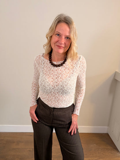 LOD of Love – Kanten Top Luna Gebroken Wit