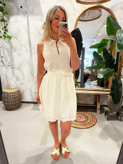 LOD of Love – Broderie Summer Dress Lala Ecru