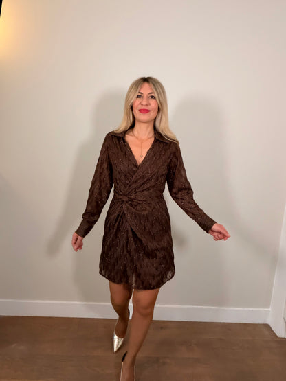 LOD of Love – Chocoladebruine Glitterjurk