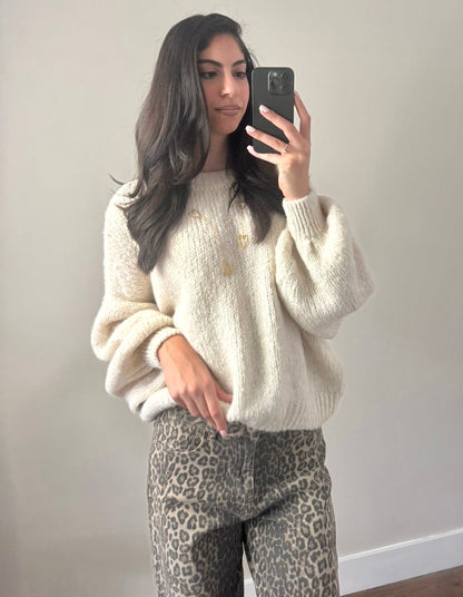 LOD Of Love - Knitted Cozy Sweater Beige