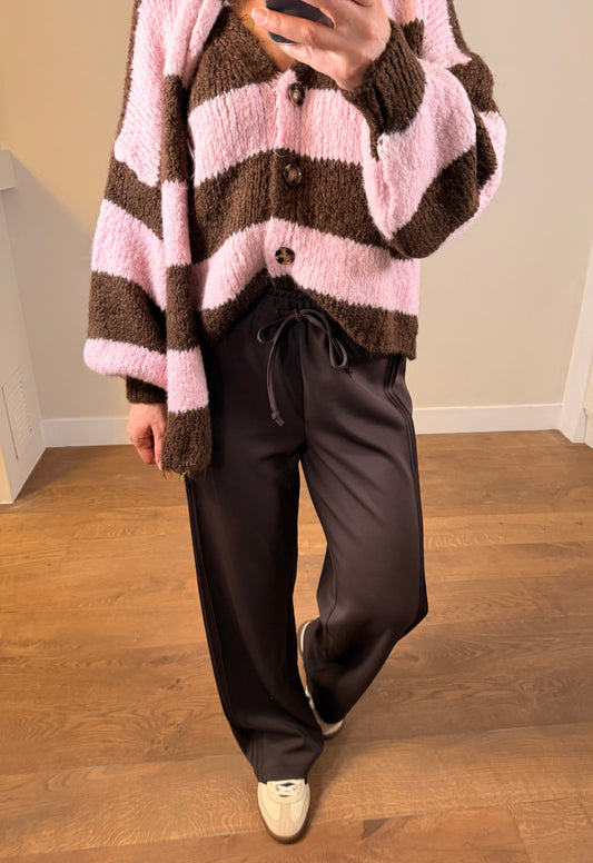 LOD of Love - Bruine Travel Broek Met Rechte Pijp