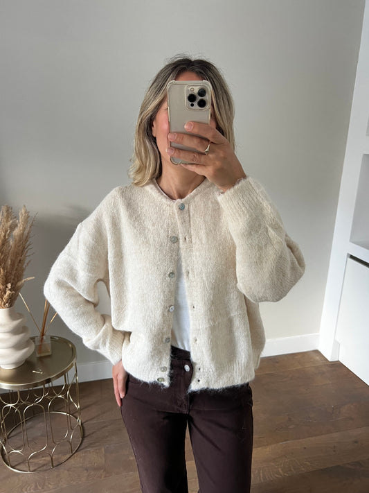 LOD of Love – Zacht Gebreid Vest Beige