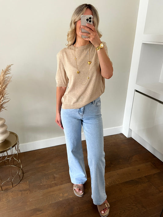 LOD of Love – Katoenen Top Liv Camel