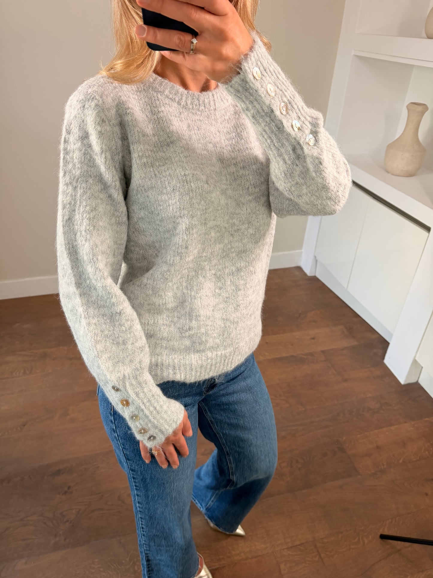 LOD Of Love - Fluffy Soft Knit Lichtgrijs