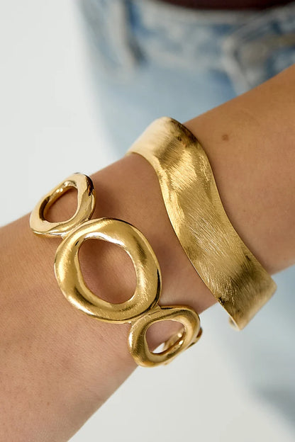 LOD of Love – Gold Wide Cuff Bracelet