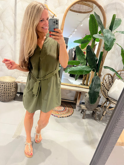 LOD of Love - Jurkje met Ceintuur Army Green