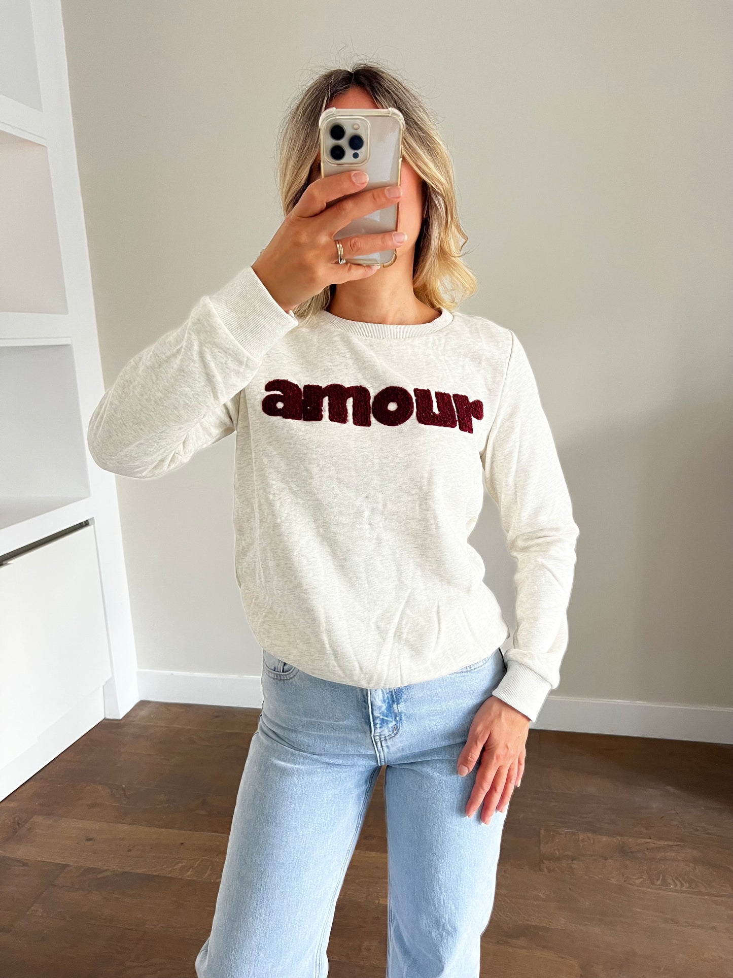 LOD Of Love - Amour Sweater Beige Bordeaux